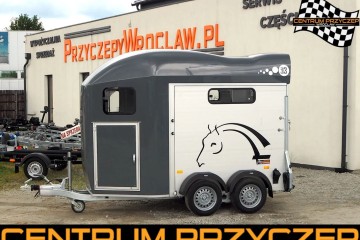 PRZYCZEPA DWUKONNA + Siodlarnia + Koło zapasowe / bukmanka