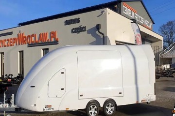 Car Transporter / Nowe / Uchylne / Rampa / Elektryczna Wciągarka