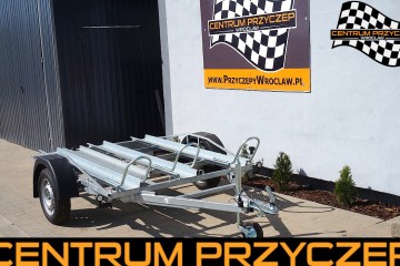 SOLIDNA I TRWAŁA PRZYCZEPA PODMOTOCYKLOWA / 3 RYNNY/ DO 2 MOTOCYKLE